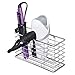 mDesign Farmhouse Metal Wire Bathroom Wall Mount Hair Care & Styling Tool Organizer Storage Basket for Hair Dryer, Flat Iron, Curling Wand, Hair Straightener, Brushes – Holds Hot Tools – Chromethumb 4