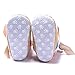 LNGRY Baby Girl Rainbow Soft Sole Snow Boots Soft Crib Shoes Toddler Boots (0-6 Months, Multicolor)