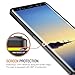 Trianium Note 8 Case, Clarium Series for Samsung Galaxy Note8 Case Clear Hybrid Cover [Scratch Resistant] Ergonomic Cushion Shock-Absorbing TPU Bumper + PC Hard Back Panel - Midnight Black/Clear