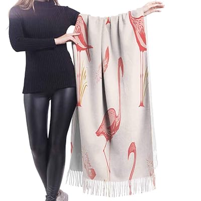 All over Pattern Vector files Bird Flamingo Hijab Scarf Cashmere Warm Feeling Amazing Soft Large Size
