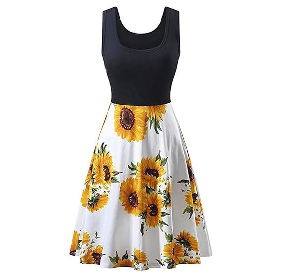 Selou Damen Sommer Tasche Ärmellose Oansatz Split Lange Kleider Mädchen Vintage Elegant Hippie Hochzeit Festliche Mittelalter