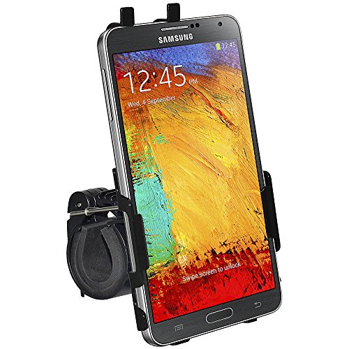 Amzer Bicycle Bike Handlebar Holder Mount for Samsung Galaxy Note 3 N9000 (Fits All Carriers) - Retail Packaging - Black