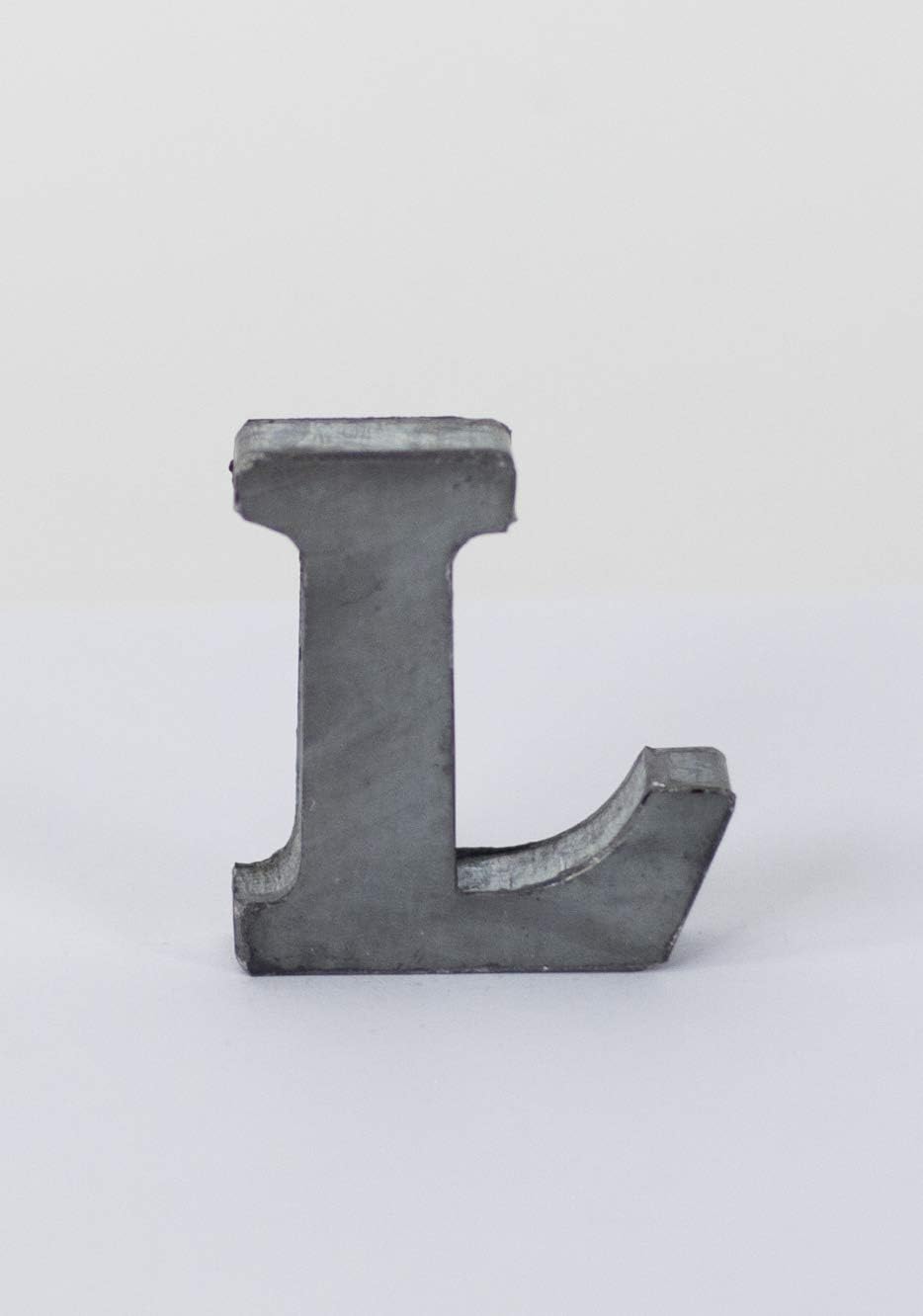 Vagabond Vintage, Individually Selected 2-Inch Zinc Letter - L