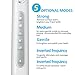 Electric Toothbrush Rechargeable Sonic Toothbrush 4 Hours Charge Minimum 30 Days Use with 3 Replacement Heads 5 Optional Modes Achieve Whiter Healthier Teeth Water Proof white by Deripus