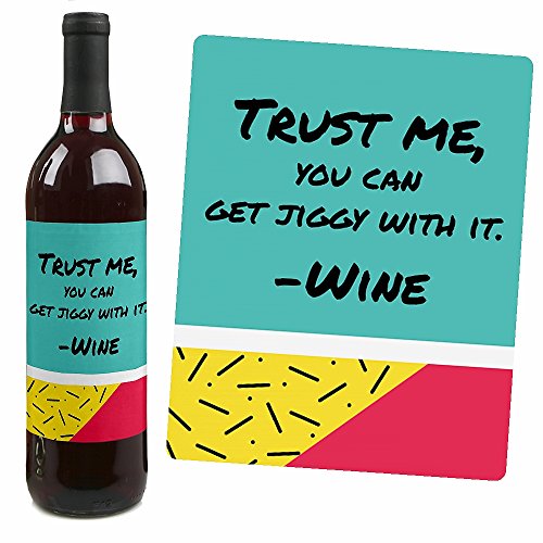 4 90s+Throwback+1990s+Bottle+Stickers