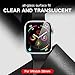 [2 Pack] Apple Watch Screen Protector 99% Max Coverage 3D Tempered Glass HD Anti-Bubble Scratch Resistant iWatch Screen Protector for iWatch Series 3/2/1 38mm