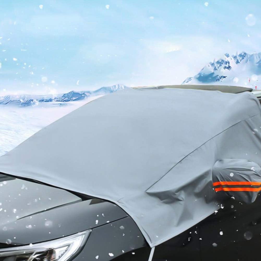 Amazon Co Jp Ksiuiue フロントカバー 車 ガラス カバー 車サンシェード 凍結防止カバー 日焼け防止 防水 雪対策 日よけ 霜よけ 遮光断熱 四季用 厚手 Suv車 軽自動車に適用 折り畳み 簡単取付 ホーム キッチン