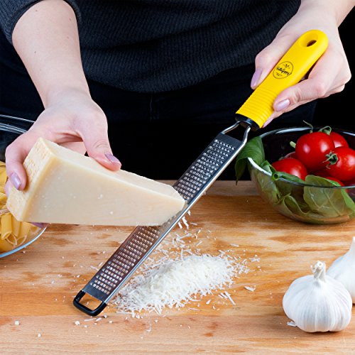 thumbnail image 2 of Hotsyang Stainless Steel Zester Grater - Multi-Purpose For Cheese, Citrus, Ginger 2 of 11