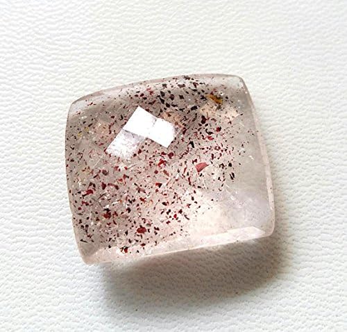 LEPIDOCROCITE faceted cushion shaped cut stone,Very nice quality, size -- 24x26 mm , 1 piece
