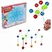 Fajiabao Creative Early Educational Learning Assembly Ball Building  Blocks Puzzle Mushrooms Nails Toy Great Gift for Over 3 Years Old Toddlers Baby Kids