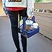 Preferred Nation Reusable Cup Carrier/Caddy (Set of 2), Holds 6 Soda Coffee Cups or Cans, Sturdy Frame and Solid Base, Foldable Convenient Easy to Carry | Great for Food Delivery Blue
