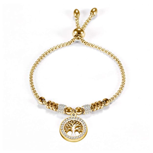 ZSCRL Einfaches und verstellbares Damenarmband, Titan-Stahldiamantarmband, Paar Schmuck, 23,5 cm