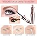 2 Pairs Reusable Magnetic Eyelash and Eyeliner Kit, Upgraded 3D Magnetic Eyelashes Kit With Mirror and Tweezers Inside, Best Magnetic Eyeliner and Magnetic Eyelash Kit - No Glue Needed
