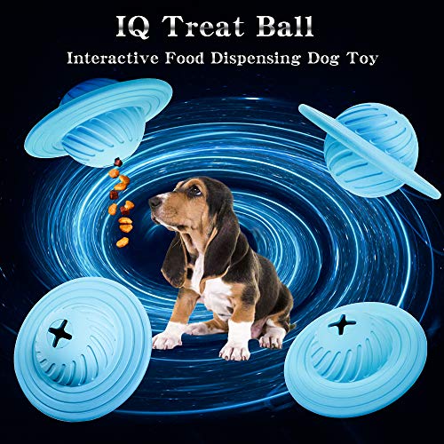 image for Wisedom Dog Treat Ball IQ Interactive Food Dispensing Puzzle Toys for 