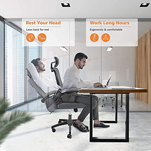 ENGBER Office Chair Ergonomic Desk Chairs Lumbar Support, Mesh Computer