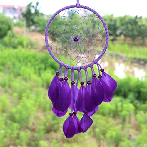 WCHUANG Purple Dream Catcher Car Pendant, Baby Shower, Birthday Gift, Wall Hanging Ornament Wedding Party Favor