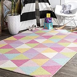 nuLOOM Bianca Triangles Wool Area Rug, 7' 6" x