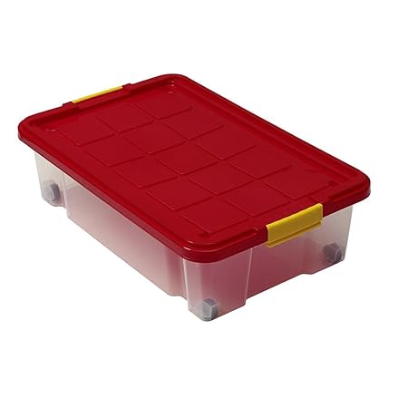 3 Stück AXENTIA Unterbettkommode mit Rollen, Unterbettroller, Unterbettbox, Aufbewahrungsbox, 60 x 40 x 18 cm, 28 Liter