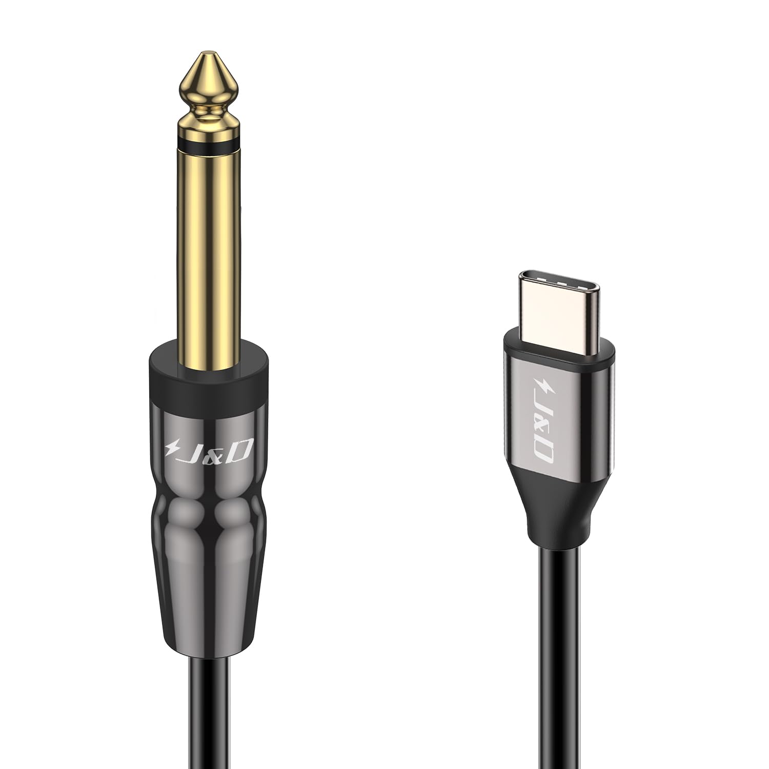 Photo 1 of J&D USB-C to 6.35mm 1/4 inch TS Audio Mono Interconnect Aux Adapter Cable, Compatible with iPhone 16 Pro Max/16 Pro/16 Plus/16/15/15 Pro Max/15 Pro/15 Plus, AMP Mixer, 3.3 Feet