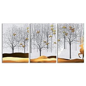NWT Canvas Wall Art Abstract Forests Painting Artwork...