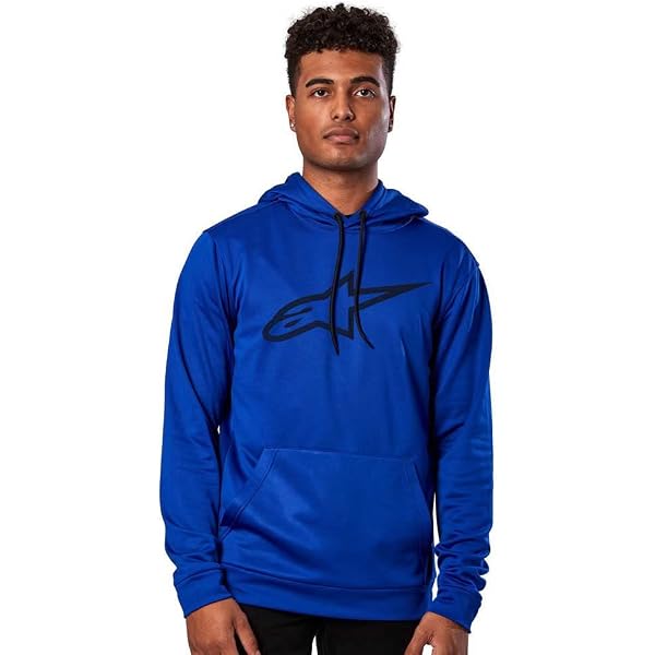 Felpa Con Cappuccio Unisex Alpinestars Ageless II Zip Hoodie – Tinta Unita, Tasca A Marsupio, Stampa Logo, Cotone Morbido - 3
