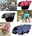 Kuoser Ripstop Dog Life Jacket with Handle Adjustable Reflective Pet Puppy Saver Swimming Water Life Vest Coat Flotation float Aid Buoyancy for Small and Large Dogs,Pink dot M