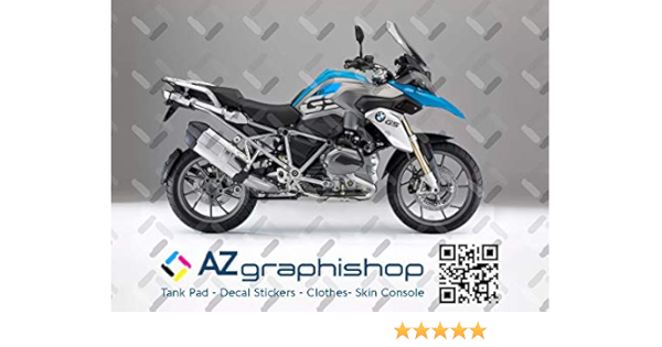 Kit adhesivos laterales compatibles con BMW R 1200 GS 2013-2016 AD-R1200GS-STD-001 (BLUE)