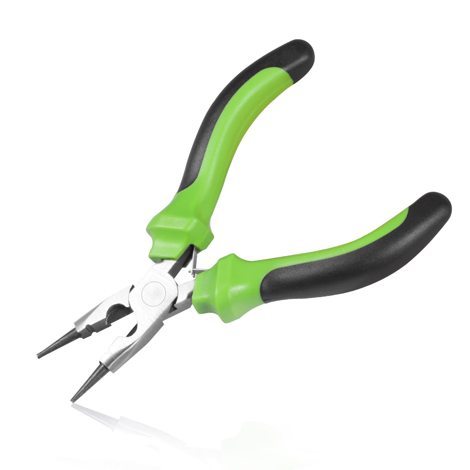 LEONTOOL 5 Inch Round Nose Pliers Wire Cutter 3-in-1 Mini Precision Pliers Wire Looping Pliers with Spring Jewelry Beading Tool Wire Looping Wrapping Beading for DIY Jewelry Making