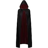 Regenboog Adult Cloak Toddle,Stand Collar Reversible Cape,Halloween Christmas Costume,Dress up,Wizard,Witch,Vampires Cloak