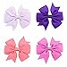 40PCS 3 Inch Hair Bows for Girls Grosgrain Ribbon Toddler Hair Accessories with Alligator Clip Bow for Toddler Girls Baby Kids Teens In Pairs