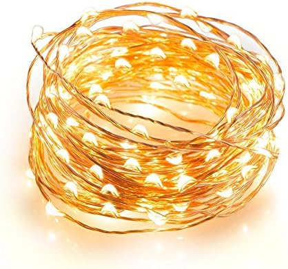 Hotyet Decorative Christmas Holiday Party Lights String,Solar 100 LED Waterproof Starry String Lights For Seedding, Parties(33 ft)