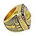 Decade Awards 2018 Gold Plated Fantasy Football Champion Ring | Style B | Heavy FFL League Champ Ring with Stand