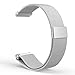 Cbin Quick Release Bracelet - Width 16mm / 18mm / 20mm / 22mm / 23mm Stainless Steel Fully Magnetic Closure Milanese Watch Bands (Silver, 20mm)