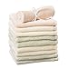 Little-Likes Baby Washcloth/Wipes Gift Box 10 Pack 100% Organic Bamboo, Luxuriously Soft, Perfect 10