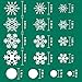 Kaqulec Window Cling Indoor Outdoor Ornaments Snowflakes Sticker White Snow Stickers Winter Wonderland for Home Office Xmas Party Supplies170pcs