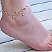 REVOLIA 6Pcs Charm Anklets for Women Girls Bracelets Sexy Beach Anklets Foot Jewelry Adjustable