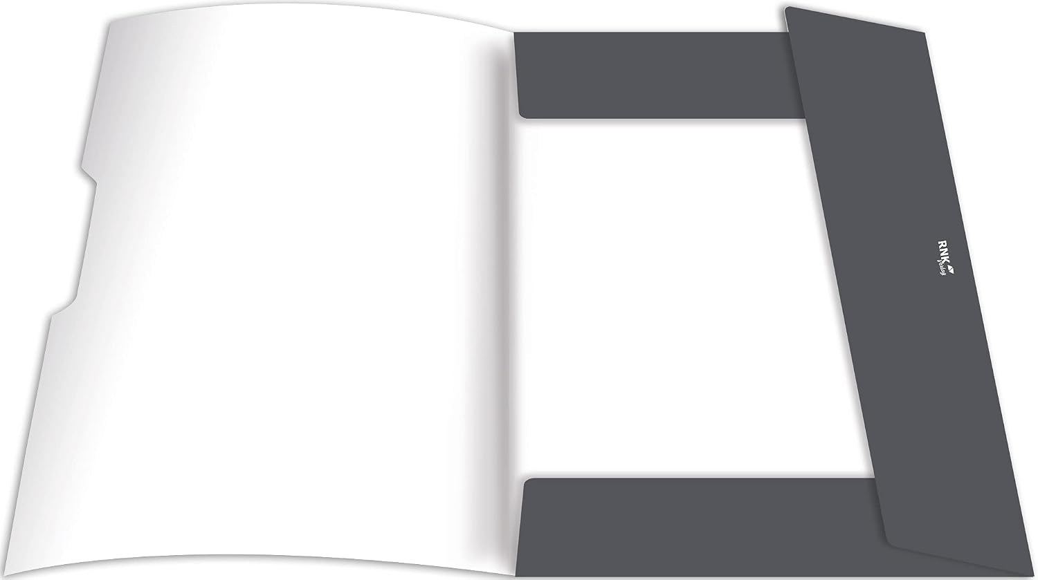 RNKVERLAG Fiendly Grey 46327 Portfolio Folder 240 x 330 mm DIN A4 Pack of 1 - Image 3