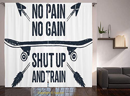 Living Room Bedroom Window Drapes/Rod Pocket Curtain Panel S