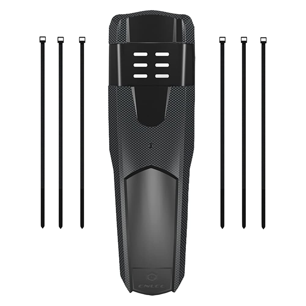 Asudaro Extended Mudguard for Mountain Bike, Bike Mudguards Splash Guards Front and Rear Mudguards Unversal Carbon Fiber Cycling Equipment With 4 Cable Ties Compatible with AM DH FR