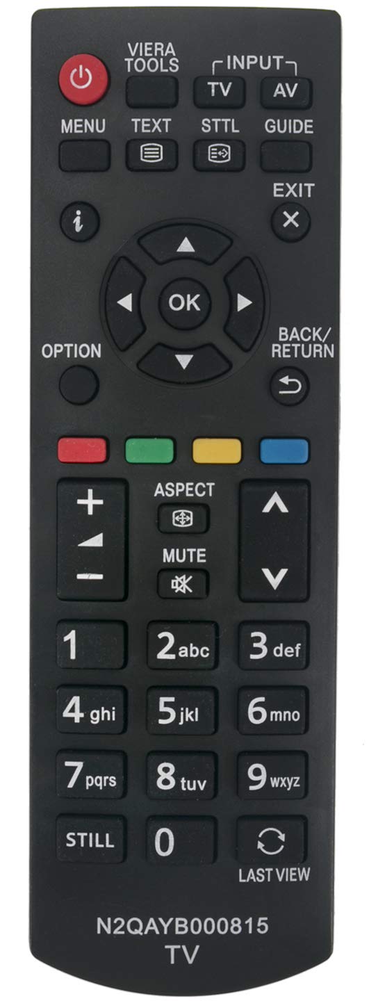 ALLIMITY N2QAYB000815 Remote Control Replaced for Panasonic LCD LED TV TX-L32B6E TX-L32EM6Y TX-L39B6ES TX-L32XM6B TX-L42B6ES TX-L32EM6E TX-L39B6E TX-L39EM6E TX-L32XM6E TX-L50EM6E TX-P42X60E