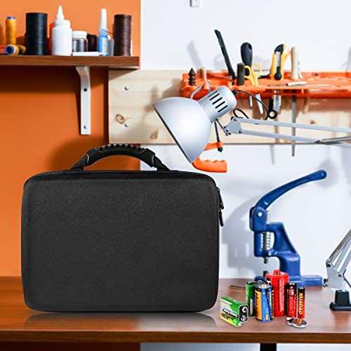 Geecow Battery Storage Organizer Case with Battery Tester Fireproof Waterproof Safe Carrying