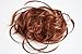 CAISHA Jumbo Scrunchie Braided Updo Wavy Messy Bun Hairpiece Copper Brown G14D