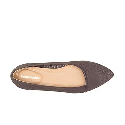 Hush Puppies Women's Sadie Ballet Loafer Flat, Dark