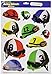 Jockey Helmets Peel 'N Place Party Accessory (1 count) (10/Sh)