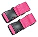 WeBravery Adjustable Luggage Straps Suitcase Belt Travel Strap Accessories (4Pack-Pink)