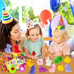 MGparty 48 PCS Squishies Toys Bulk Mochi Squishy