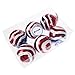 LUOEM Independence Day Hanging Balls Ornaments Patriotic Hanging Tree Balls Branches Decor Holiday Wedding Tree Decorations 6pcs