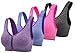 Women's Front Zipper Closure Sports Bra Padded Workout Yoga Bras
