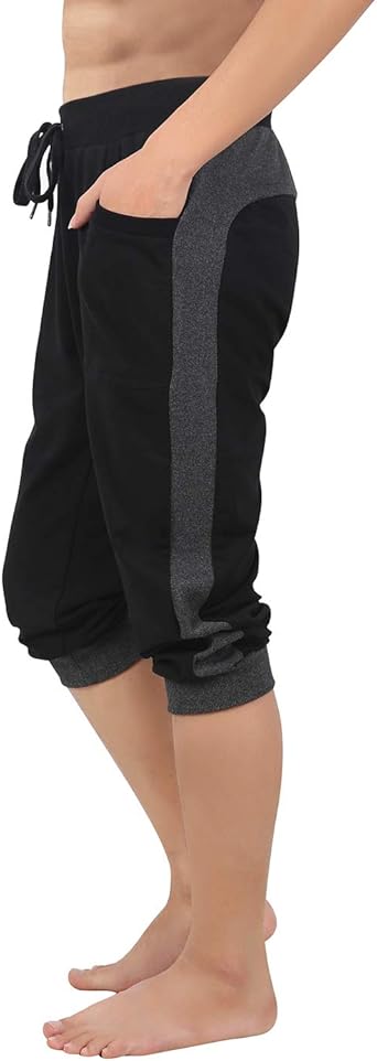 mens cotton yoga shorts