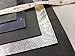 GRAY Leather Fabric for Crafts: 4 Sheepskin Sheets of GRAY with Silver Leather Hides 5x5In/12x12cm